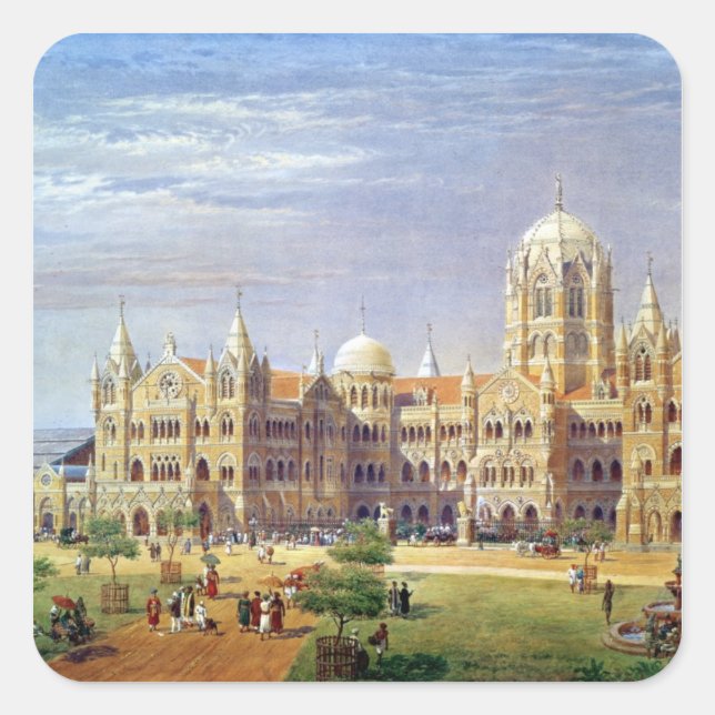 The British Raj Great Indian Peninsular Terminus Square Sticker (Front)