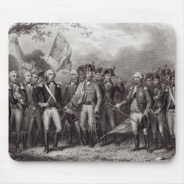 The British Surrendering their Arms Mouse Pad (Front)