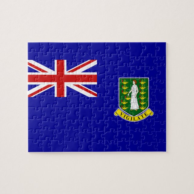 The British Virgin Islands Flag Jigsaw Puzzle (Horizontal)