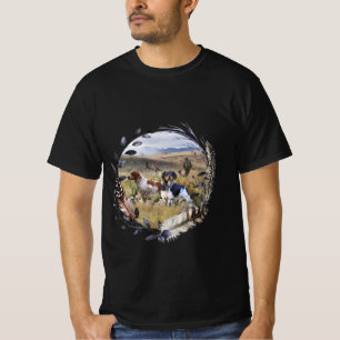 The Brittany Spaniels,  French Brittany, Bird dog, T-Shirt