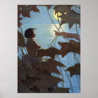 The Broad Yellow Moon by Jessie Willcox Smith