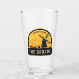 The Broads National Park England Vintage Glass