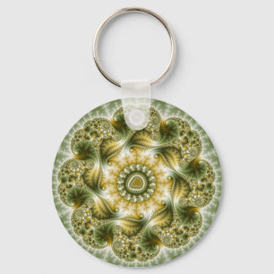 The Broccolator - Fractal Art Key Ring