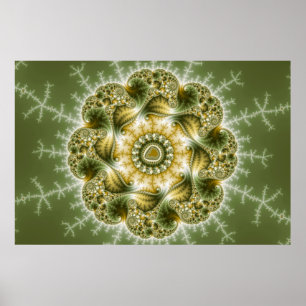 The Broccolator - Fractal Art Poster