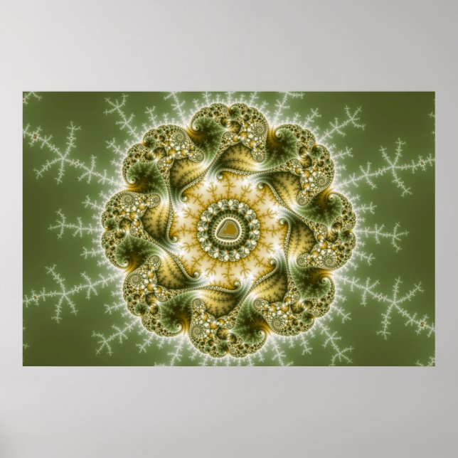 The Broccolator - Fractal Art Poster (Front)
