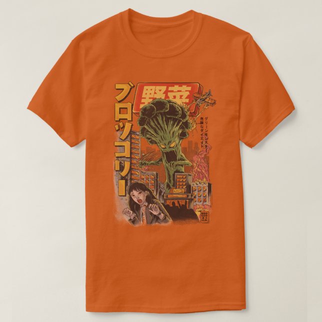 THE BROCCOZILLA  T-Shirt (Design Front)