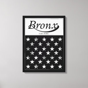 The Bronx   New York American Flag Canvas Print