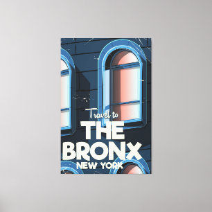 The Bronx New York City travel poster Canvas Print