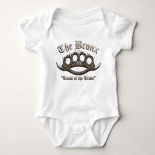 The Bronx - Spiked Brass Knuckles Baby Bodysuit