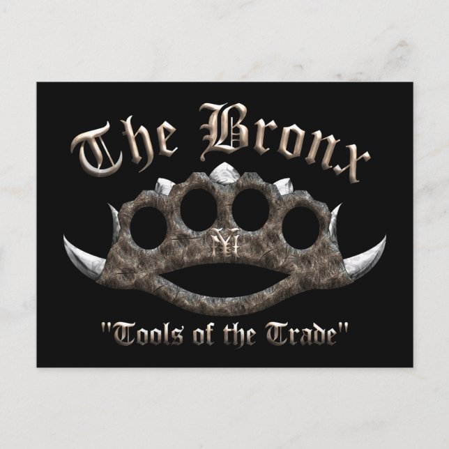 The Bronx - Spiked Brass Knuckles Postcard (Front)