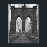 The Brooklyn Bridge in New York City Postcard<br><div class="desc">The Brooklyn Bridge in New York City. | Weygan Randolph Mayes | AssetID: 98060604</div>