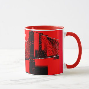 The Brooklyn Bridge New York Design Mug