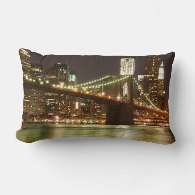 The Brooklyn Bridge - NYC Lumbar Cushion (Front)