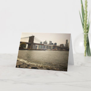The Brooklyn Bridge, View from Brooklyn Card