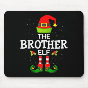 The Brother Elf Christmas Family Matching Pajama  Mouse Pad