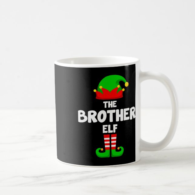 The Brother Elf Funny Christmas Matching Family Pa Coffee Mug (Right)