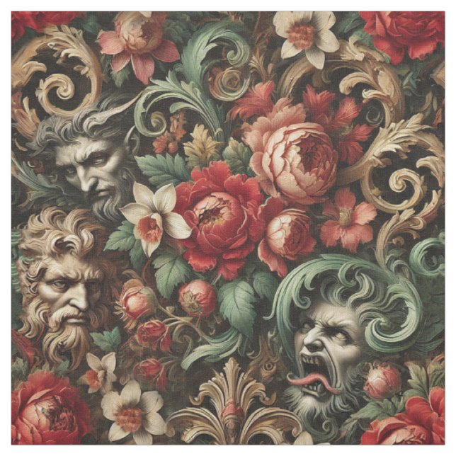 The Brothers Green – Gothic Statement Tile Fabric (Swatch)