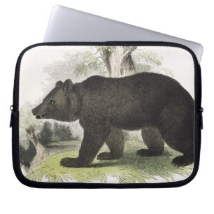 The Brown Bear, educational illustration pub. by t Laptop Sleeve