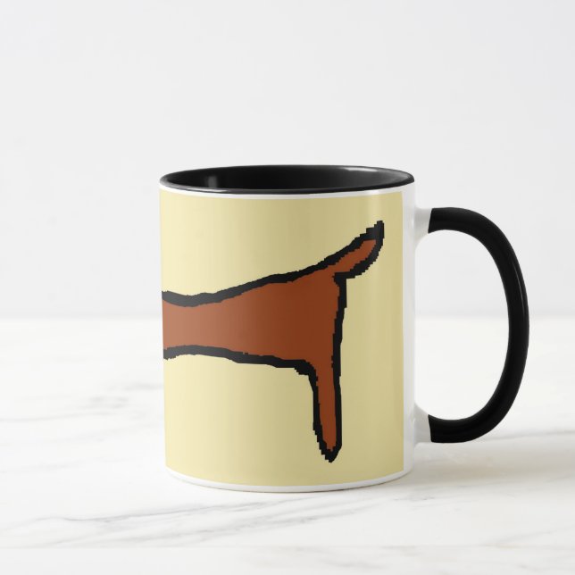 The Brown  Dachshund Mug (Right)