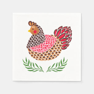 The Brown Hen Napkin