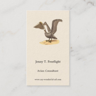 The Brown Pelican (Pelecanus occidentalis) NY Bird Business Card