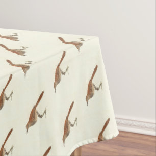The Brown Thrush or Brown Thrasher, New York Birds Tablecloth
