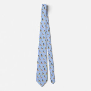 The Brown Thrush or Brown Thrasher, New York Birds Tie