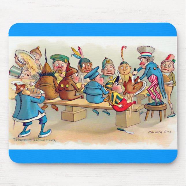 The Brownie's Christmas Dinner Mouse Pad (Front)