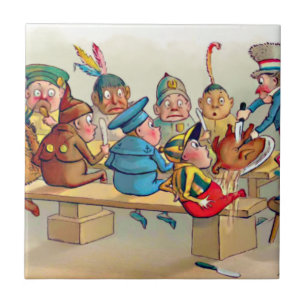 The Brownie's Christmas Dinner Tile
