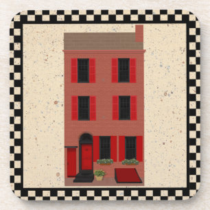 The Brownstone Cork Coaster