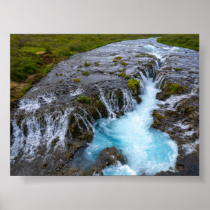 The Bruararfoss waterfall in Iceland Poster