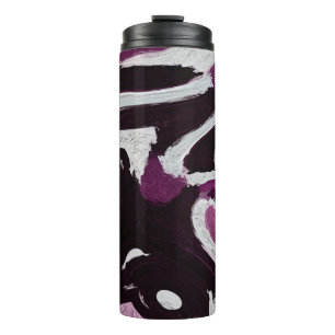 The brush stroke graphic abstract background. Art  Thermal Tumbler