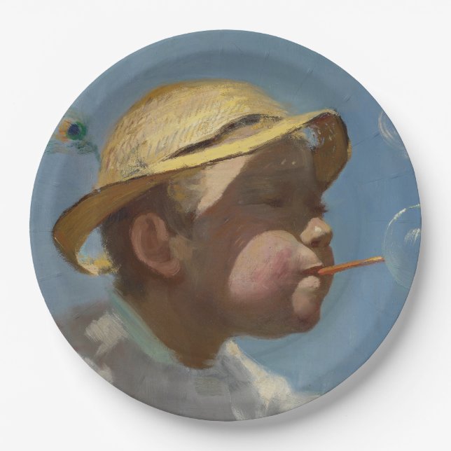 The Bubble Boy (by Paul Peel) Paper Plate (Front)
