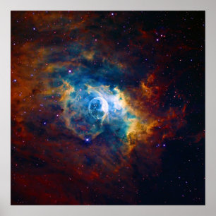 The Bubble Nebula NGC 7635 Sharpless 162 Poster