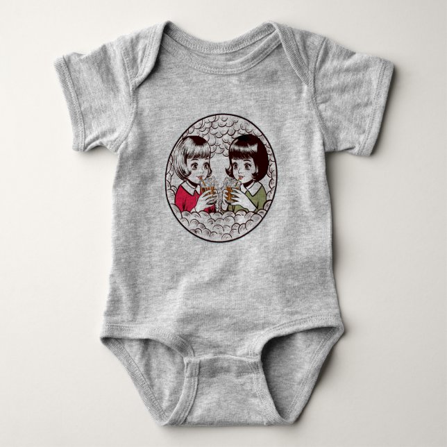 The Bubble Sisters Baby Bodysuit (Front)