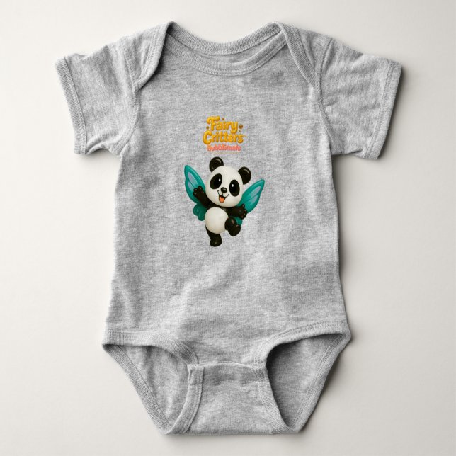 The Bubblimals™ Fairy Panda  Baby Bodysuit (Front)