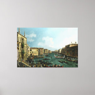The Bucintoro at the Molo by Canaletto (Giovanni  Canvas Print