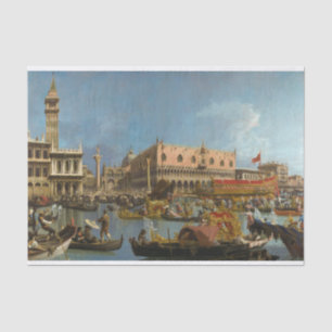 The Bucintoro Returning to the Molo by Canaletto Tissue Paper