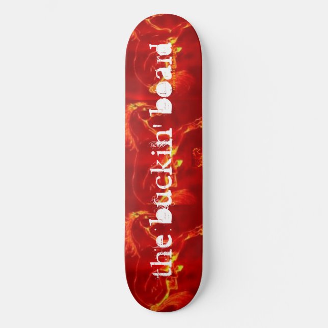 the buckin' board 8.5 inch competition skateboard (Front)