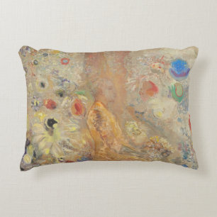 The Buddha by Odilon Redon Decorative Cushion