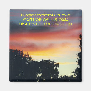 The Buddha: on disease - magnet