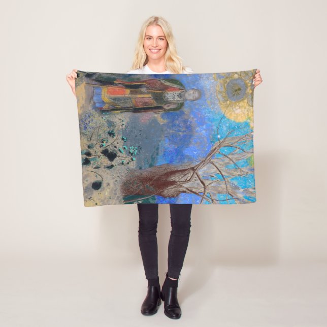 The Buddha, Redon Fleece Blanket (In Situ)