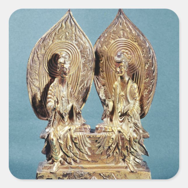 The Buddhas Prabhutaratna and Sakyamuni Square Sticker (Front)