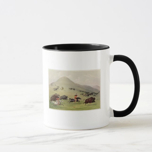 The Buffalo Hunt, c.1832 Mug (Right)