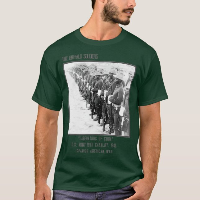 The Buffalo Soldiers Army Liberators of Cuba T-Shirt (Front)