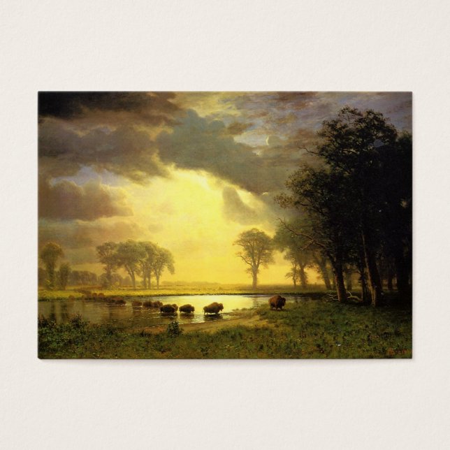 The Buffalo Trail Albert Bierstadt (Front)
