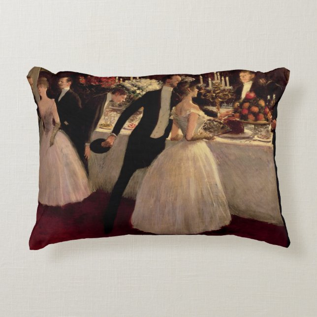 The Buffet, 1884 Decorative Cushion (Front)