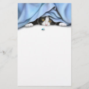 The Bug Hunter Cat Stationery