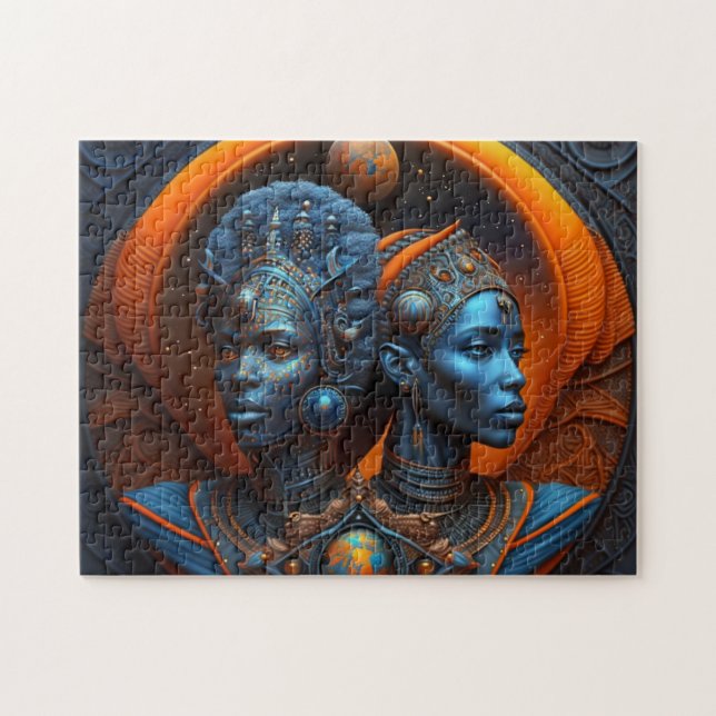 The Builders: Mother and Daughter Jigsaw Puzzle (Horizontal)