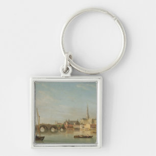 The Building of Westminster Bridge with an imagina Key Ring